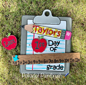 Keepsake School Years Sign