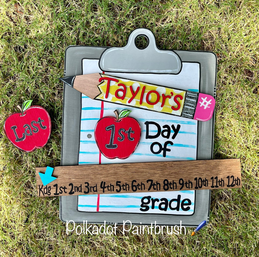 Keepsake School Years Sign