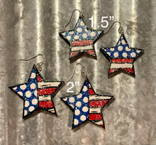 Load image into Gallery viewer, Stars &amp; Stripes Earrings
