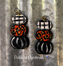 Load image into Gallery viewer, Stacked Pumpkin Earrings
