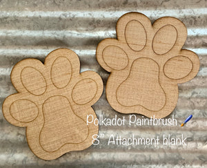 (SALE) Paw Print Attachment