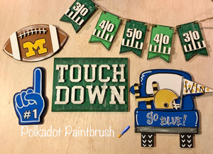 Football tier tray set