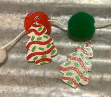 Load image into Gallery viewer, Christmas Tree Cake Earrings
