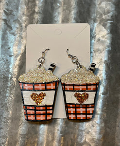 Pumpkin Spice Latte Earrings