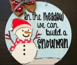 3D Snowman Door Hanger